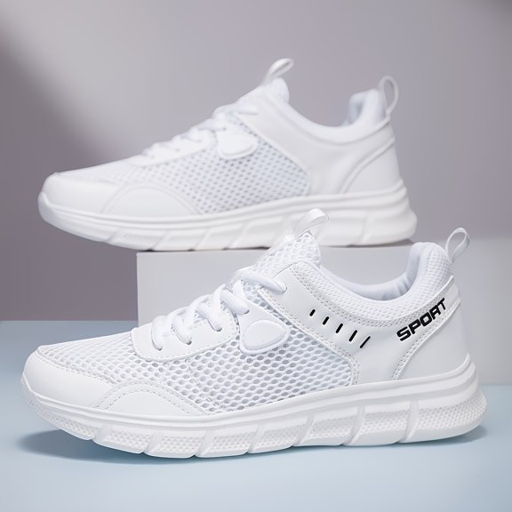 New Men's Casual Sports Running Shoes, Outdoor Ultra-Light Mesh Casual Athletic Soft-Sole Versatile Hiking Shoes, Large Size