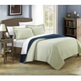 thumbnail image 2 of 2-Piece Ressa Reversible Color Block Modern Design Quilt with Shams Set, 2 of 5