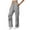 Light Gray #052, variant on Cargo Sweatpants for Women Baggy High Waisted Wide Leg Sweat Pants Drawstring Fleece Athletic Pants Multi Pocket Saffron S