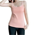 thumbnail image 4 of FRSASU thermal Tank Tops for Women Adjustable Spaghetti Strap Base Layer Soft Fleece Lined Sleeveless Warm Camisole Red, 4 of 9