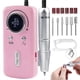 thumbnail image 1 of Rechargeable Electric Nail File Set, 45000 RPM, Portable and Quiet (Pink), nail care tool, 1 of 5