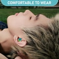 thumbnail image 3 of 1 Pair Earplugs Sensitivity Universal Earplugs Hearing Protection Tips For Concerts Airplanes, 3 of 8