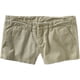 thumbnail image 1 of Aeropostale Womens A87 Casual Chino Shorts, Beige, 3/4, 1 of 1