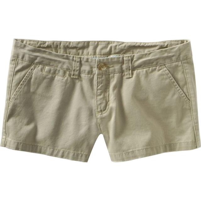 Aeropostale Womens A87 Casual Chino Shorts, Beige, 00
