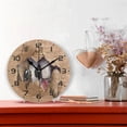 thumbnail image 2 of GZHJMY Cute Dog Peeking Through Cardboard Wall Clock, 10" Silent Non Ticking Round Clock, Oil Painting Easy to Read Clock for Living Room Bedroom Bathroom Home Decor Holiday Gifts, 2 of 7
