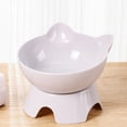 thumbnail image 2 of Bcylexb Neck Support Tall Cat Food Bowls with Slanted Mouth, Cat Ears Shape for Pet Dog Bowls and Feeding Supplies, Gray, 2 of 7