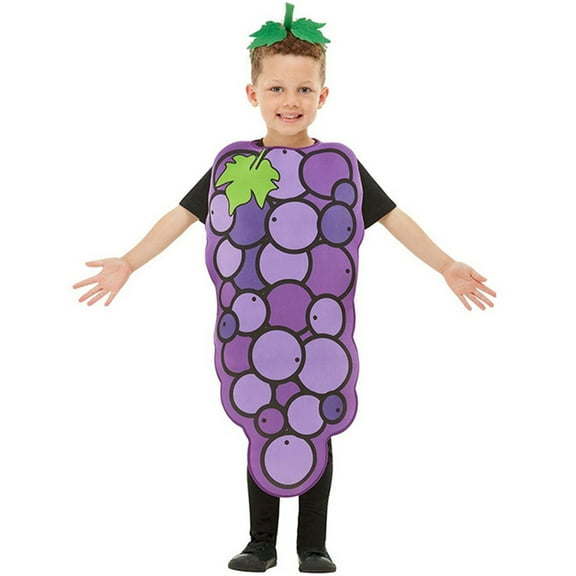 XXWXYD Toddler Boy Girl Grape Fruit Costum𝖾 Set, Dress Up Show Clothes for Kids, Role Play Par𝗍y Outfit, Cute Summer Costum𝖾 for Children