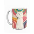 thumbnail image 1 of Taza de cerámica 445 ml diseño ilustrado de gatos, 1 of 6