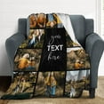 thumbnail image 3 of Custom Throw Blanket for Dad with Photo Personalized Happy Fathers Day Blankets with Pictures Customized Blanket for Dad Grandpa on Fathers day Halloween Christmas New Year A Blankets, 3 of 5