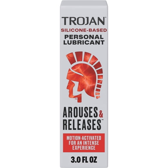 Trojan Arouses & Releases Warming Silicone Personal Lubricant, Unscented, 3.0 fl oz