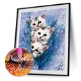 thumbnail image 1 of Cuadros Decorativos Tres gatos 5D DIY diamante pintura punto de cruz bordado hogar decoración artesanía Tmvgtek embutido en tela, 1 of 5