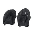 thumbnail image 4 of Paletas de natación, suministros para remos de natación, guantes de entrenamiento físico prácticos, aletas de mano para niños, adultos, hombres y Negro, 4 of 8