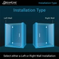 thumbnail image 4 of DreamLine D3251472L-09 Shower Door 63-63.5" W x 72" H Satin Black, 4 of 13