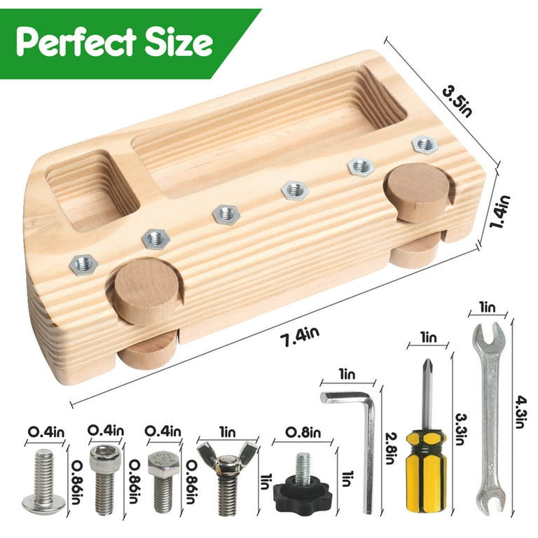 Montessori tool set - 3+ year olds - Eco-friendly