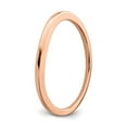 thumbnail image 6 of Solid 10k Rose Gold Contoured Curved Notched Wedding Band Ring Size 8, 6 of 7