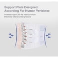 thumbnail image 5 of Cinturón de soporte lumbar para hernia de disco, cinturón de soporte lumbar, cinturón de soporte de espalda, cinturón de soporte lumbar ortopédico, faja de espalda con curva A, 5 of 5
