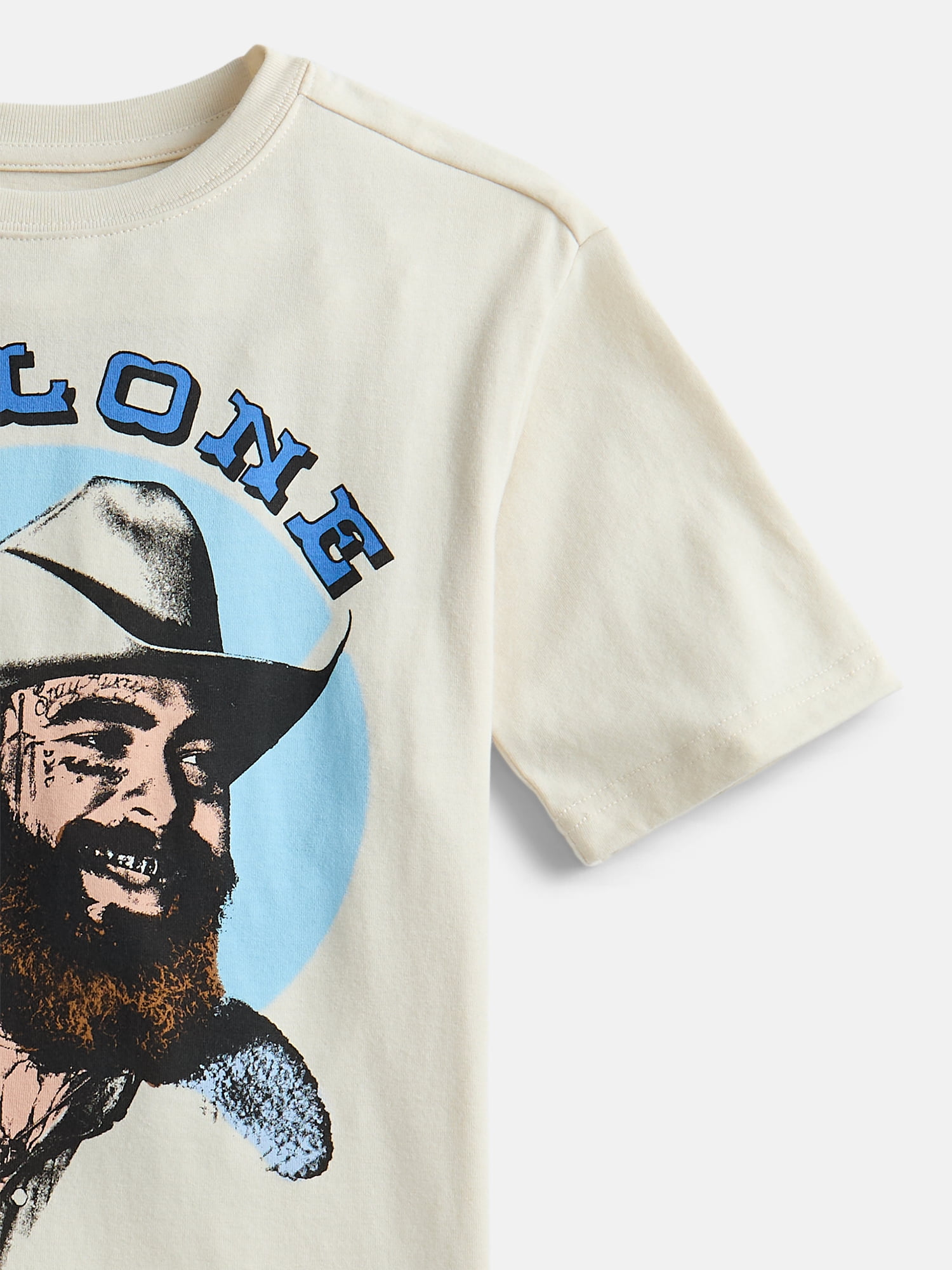 Post Malone Boy’s Retro Graphic Crewneck Tee with Short Sleeves, Sizes 4-18