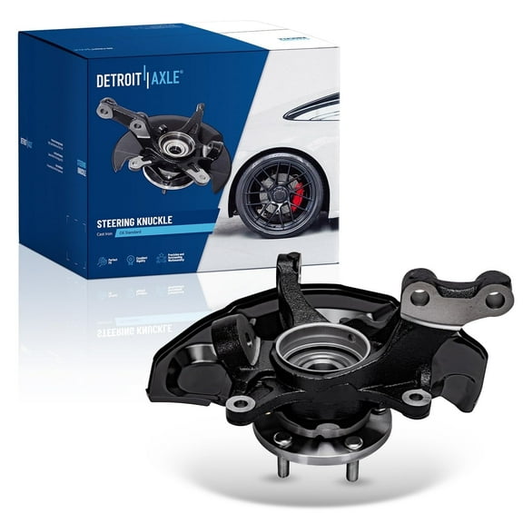 Detroit Axle - Front Left Steering Knuckle for 2007 2008 2009 Toyota Camry, Driver Side Steering Knuckle & Wheel Hub Bearing Assembly 2007 2008 2009 2010 2011 Replacement