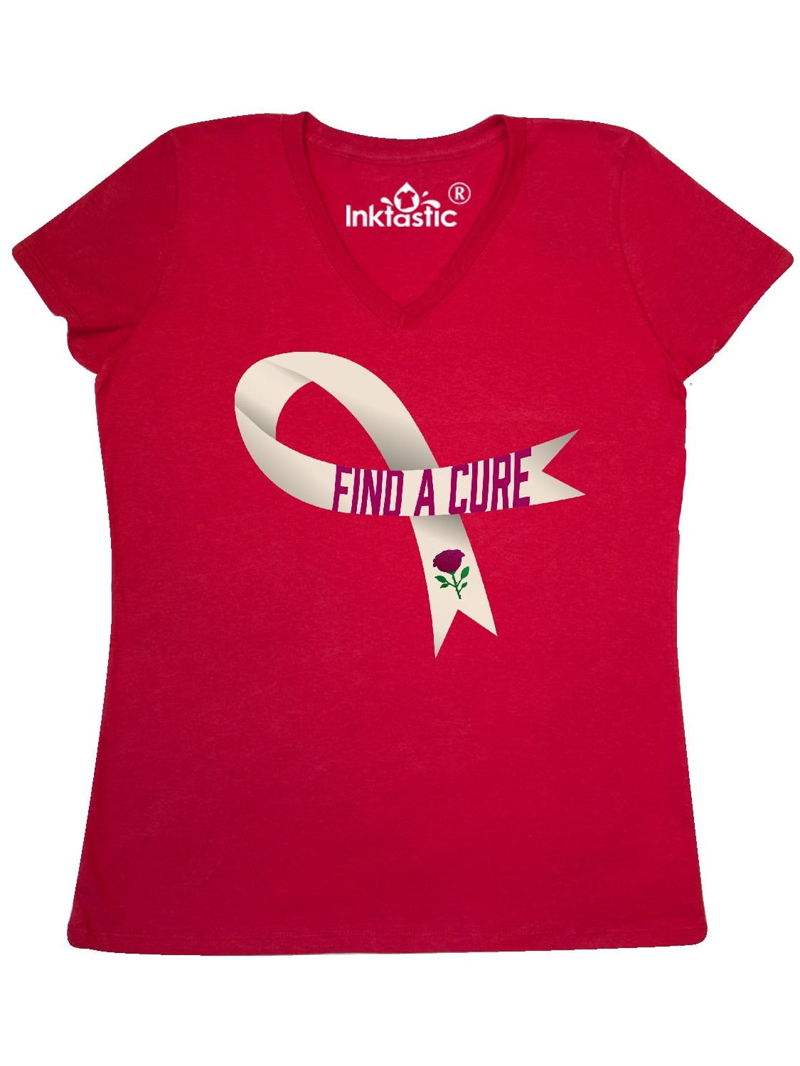 Inktastic Find A Cure Spinal Muscular Atrophy Women S V Neck T Shirt Walmart Com Walmart Com