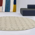 thumbnail image 4 of Beige Tufted Rug 9X13, Geometric Wool, Area Rugs, Living room, Bedroom, Oval Carpet, 4 of 6