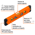 thumbnail image 3 of Nivel Magnético 9'' Plástico Abs Truper 11223, 3 of 4