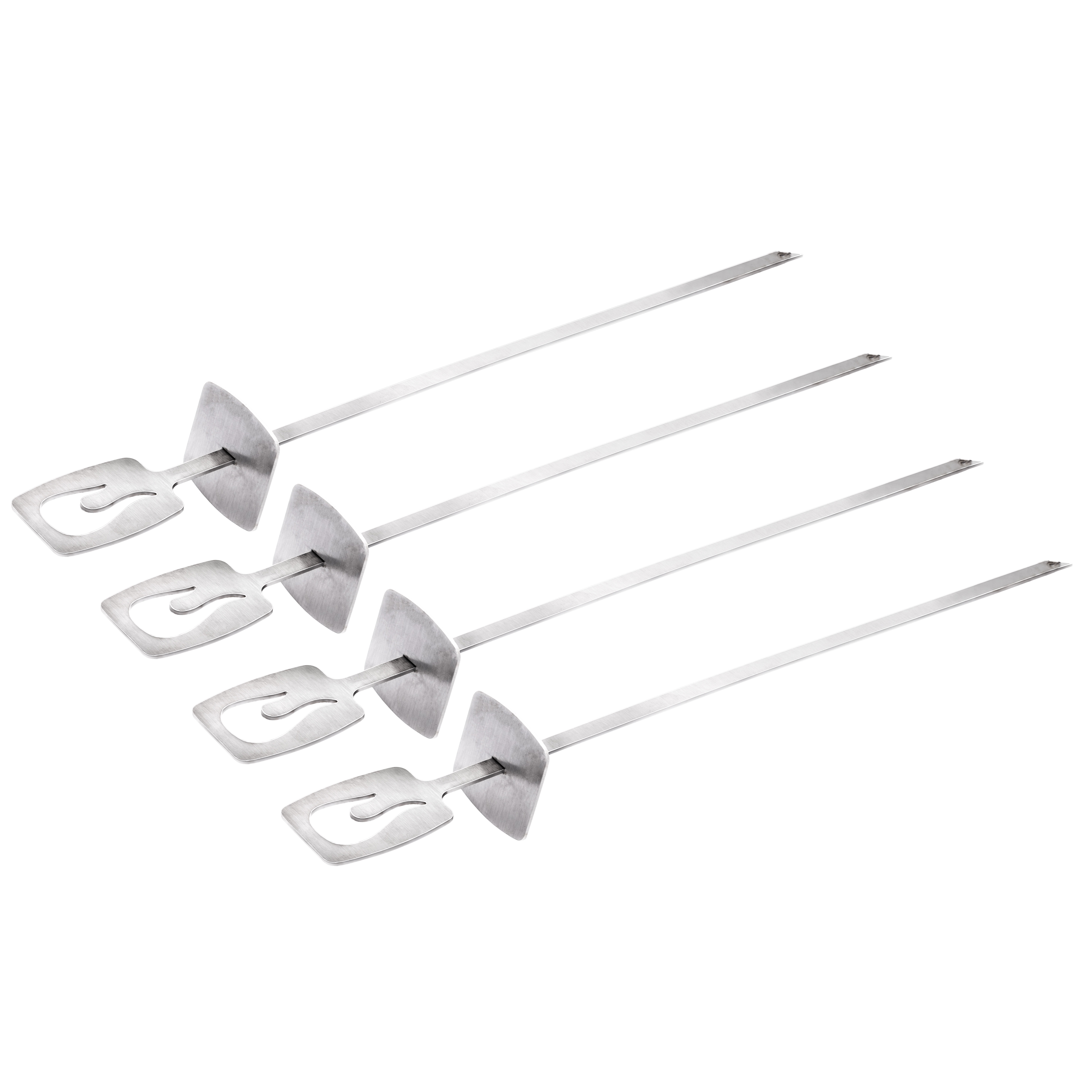 Char-Broil Grill+ 4-Piece Sliding Skewer Set, Stainless Steel