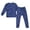 f#64Dark Blue214, variant on HAYIMI Kids Boys Girls Cartoon Cotton Blend Pajamas Sets 2 Piece Sleepwear O-Neck Long Sleeve T-Shirts Pants Homewear, 9-10 Years