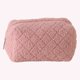 thumbnail image 1 of Bolsa de almacenamiento esponjosa para mujer, monedero de maquillaje acolchado suave para viajes al aire libre (rosa), 1 of 4