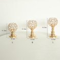 thumbnail image 4 of Candelero de Cristal Zulema Dorado 8,5x16,5cm, 4 of 6