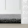 thumbnail image 2 of Rugs USA Gaia New Zealand Wool Shag Area Rug, 8' 6" x 11' 6", Gaia Dark Grey, 2 of 9