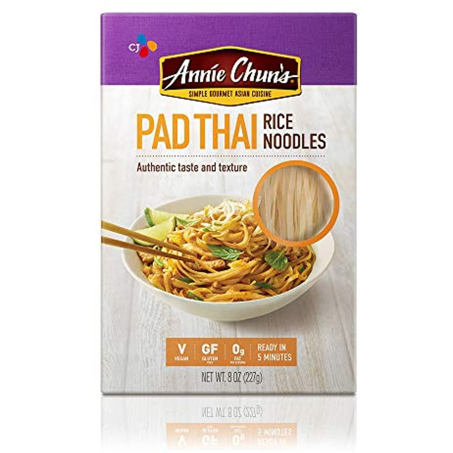 Annie Chuns Pad Thai Rice Noodles, Non Gmo, Vegan, Gluten Free, 8 Oz