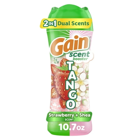 Gain Tango 2-in-1 Dual Scent In-Wash Laundry Scent Booster Beads, Strawberry & Shea Scent, 10.7 oz