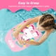 thumbnail image 4 of Swim Kickboard MoKo Cartoon, entrenamiento de natación para niños, unicornio rosa, 4 of 7