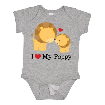 

Inktastic I Love My Poppy Grandpa Gift Baby Boy or Baby Girl Bodysuit