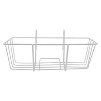 White Hanger Garden Pots and Farmers Ironwork Flower Rack Railing