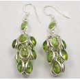 thumbnail image 2 of SilverStarJewel 925 Silver Peridot Earrings 2.2" Gift Jewelry, 2 of 3