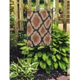 thumbnail image 2 of SIDONKU Snakeskin Pattern Showing Scale Detail Geometric Diamond Formation in Shades of Brown Gallery Garden Flag Decorative Flag House Banner 12x18 inch, 2 of 2