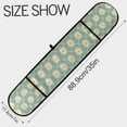 thumbnail image 3 of Dailycode Double Sided Oven Mitt with Loop Heat Resistant Kitchen Long Potholders 7" x 35" Daisy Flowers on Striped, 3 of 6