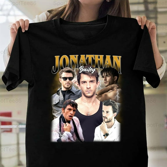 Jonathan Bailey Vintage Retro 90s Style Actor Fan TV Show Graphic G028 Unisex T-Shirt, Up to Size 5XL