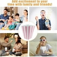 thumbnail image 6 of 50Pack of Cardboard Popcorn Container,2.8x2x4.5In Disposable Snack Bags,QZS Pink Stripe Pattern Decorative Container for Cookies,Candies, 6 of 6