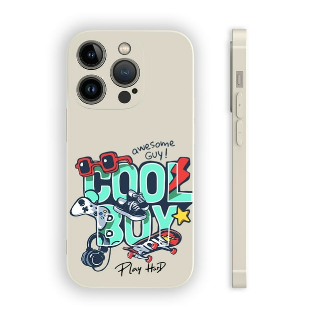 ¡Agregue un toque de diversión y protección a su iPhone 15 Pro Max y otros modelos con una funda mate de doble capa!