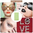 thumbnail image 5 of 2190Pcs 3mm/5mm Rhinestone Stickers for Crafts, 4 Sheet Round Rhinestone Sticker for Scrapbooking, Green, 5 of 5
