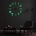 thumbnail image 3 of Reloj de pared luminoso, de reloj de pared 3D que en oscuridad,Redondo moderno de sin tictac ,Relojes de pared silenciosos Cocina Sunnimix Reloj de pared luminoso, 3 of 7