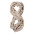 thumbnail image 3 of Infinity Loop Knit Scarf - Camel, 3 of 3