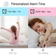thumbnail image 4 of Reloj despertador digital LED para niños - Luz nocturna para niñas - Función día/noche para niños - Volumen ajustable - Función de repetición - Recargable por USB (blanco), 4 of 5
