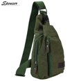 thumbnail image 4 of Spencer Canvas Sling Bag Small Crossbody Backpack Casual Shoulder Chest Daypack for for Men Women Cycling Hiking Travel - 11.02"*7.09"*1.97" (Army Green), 4 of 8