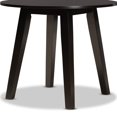 thumbnail image 4 of Baxton Studio Ela Modern and Contemporary Dark Brown Finished 35-Inch-Wide Round Wood Dining Table, 4 of 5