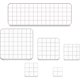 thumbnail image 1 of 6 Piece Stamp Blocks Acrylic Clear Stamp Block Tool With Grid Lines For Scrapbook Crafts, 1 of 5