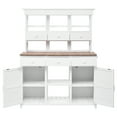 thumbnail image 6 of [Assembly Video Provided] 65.7'' H Tall Garden Potting Bench Table with Hutch,Patio Storage Workstation with 3 Shelves,6 Drawers,2 Bottom Cabinets&Side Hooks for Mudroom,Doorway, White, 6 of 10