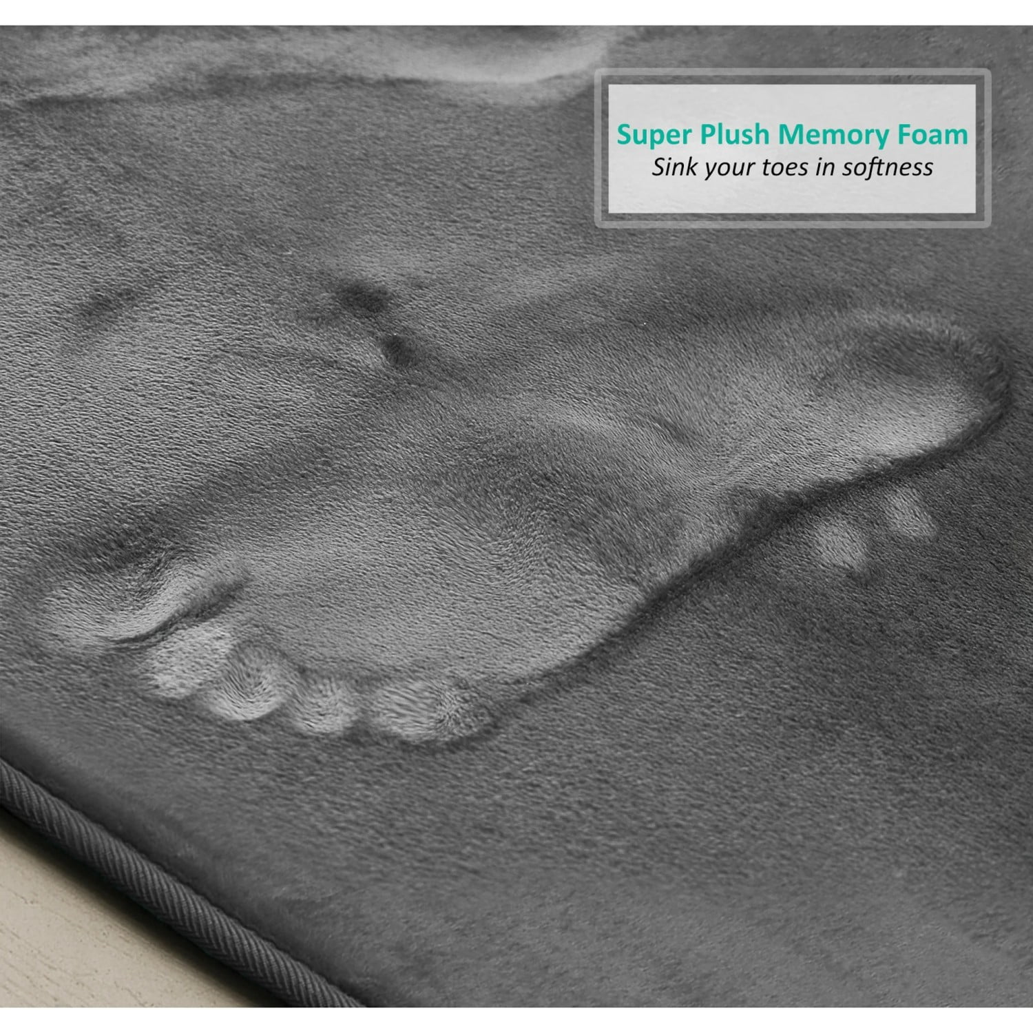 Set of 3 Absorbent Memory Foam Bath Mat Bathroom Rugs, Machine Washable， Large 20"x32", Small 17"x24", Contour 24"x20" Burgundy